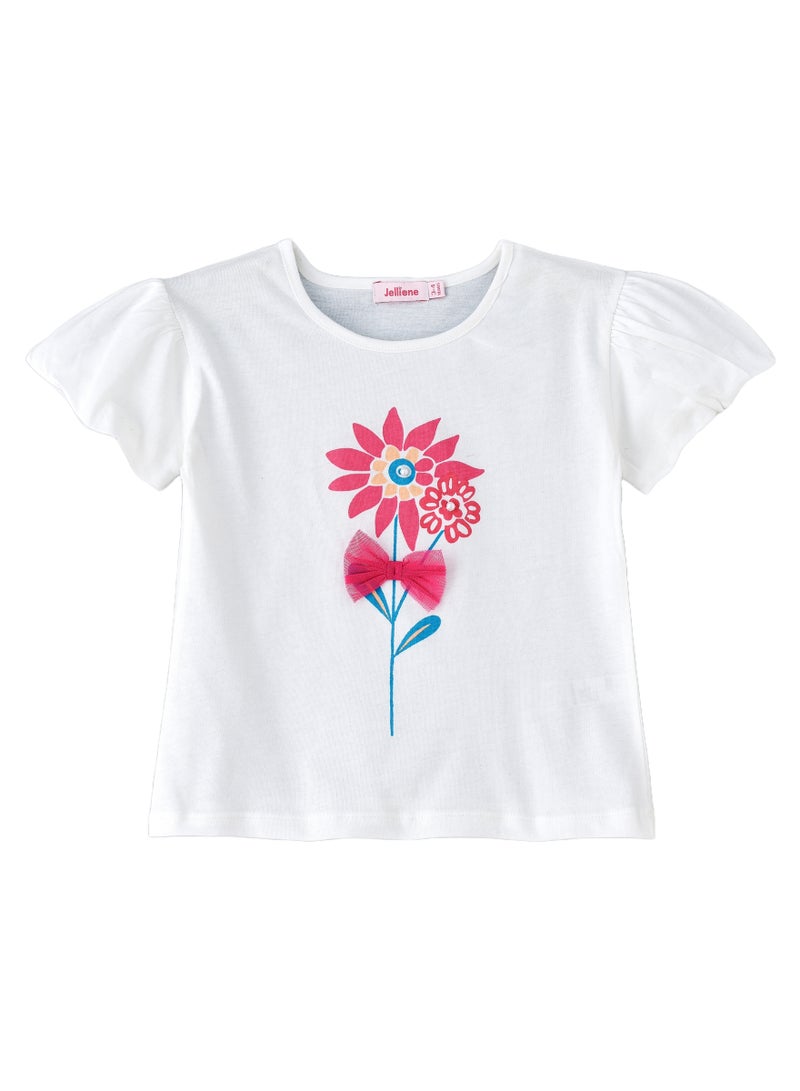 جيلين تيشيرت بناتي برسومات شمس مشرقة وألوان زاهية وراحة ممتعة - Image 1