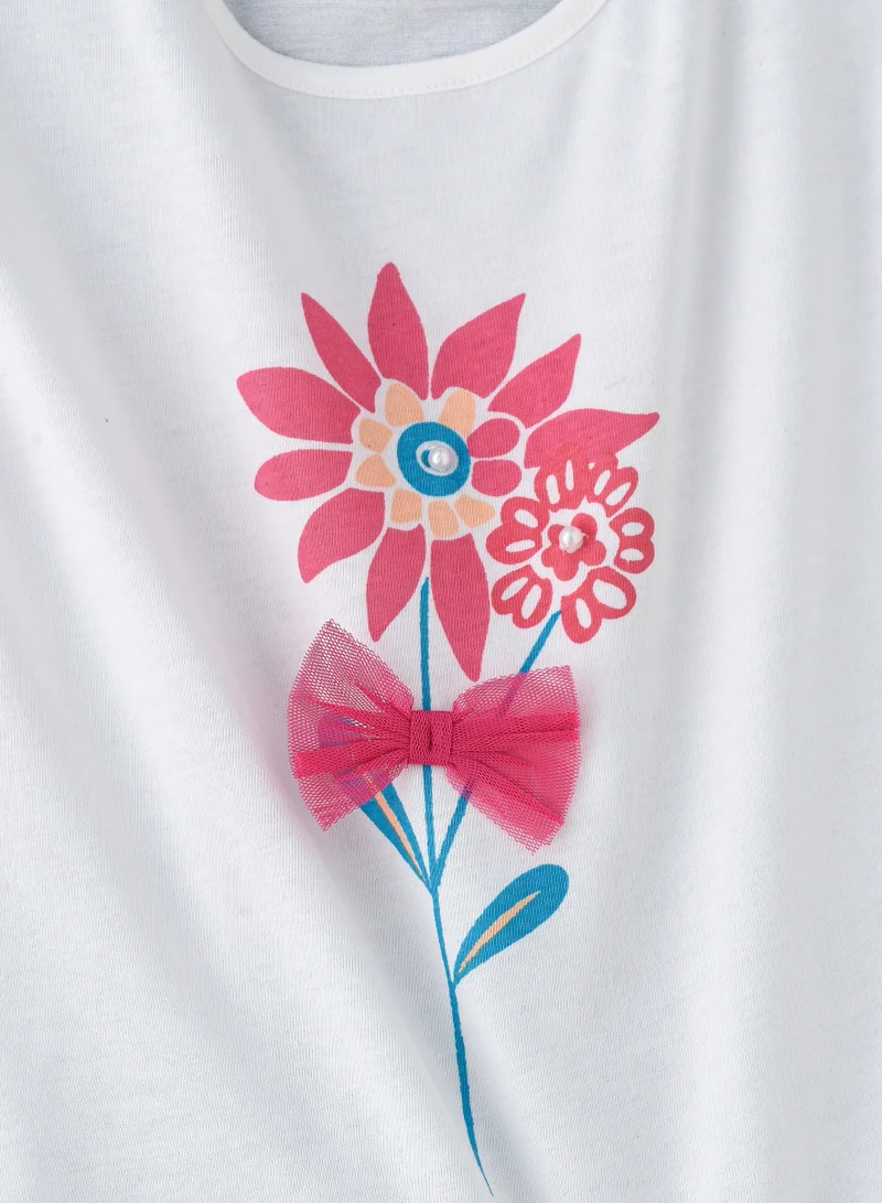 Jelliene Sunshine Smiles: Girls Graphic T-Shirt Bright Colors & Comfy Fun
