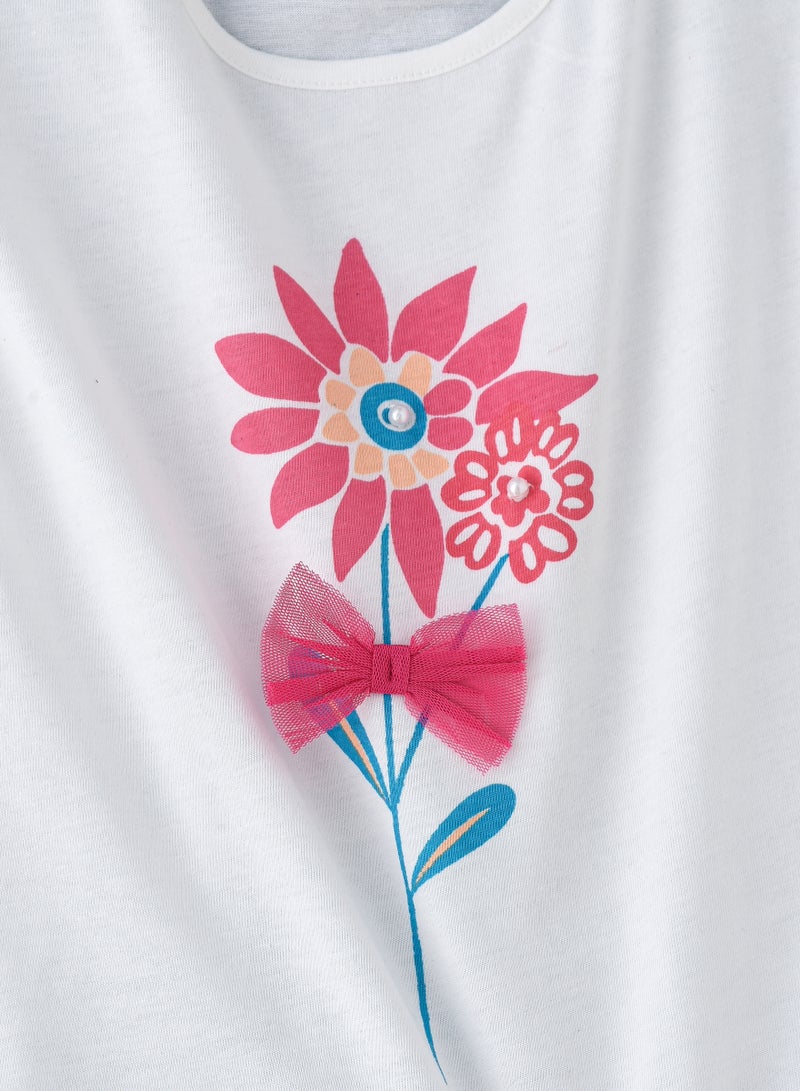 جيلين تيشيرت بناتي برسومات شمس مشرقة وألوان زاهية وراحة ممتعة - Image 3