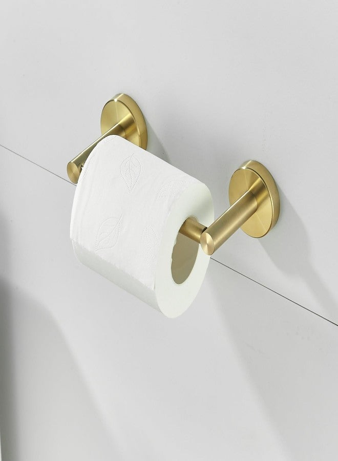 FAIRGIA 4 Pieces Brushed Gold Bathroom Hardware, Accessories Set Includes 15 to 24 Inch Adjustable Towel Bar Double Post Toilet Paper Holder Towel Ring Robe Hook Wall Mount Hand Towel Holder - Image 3