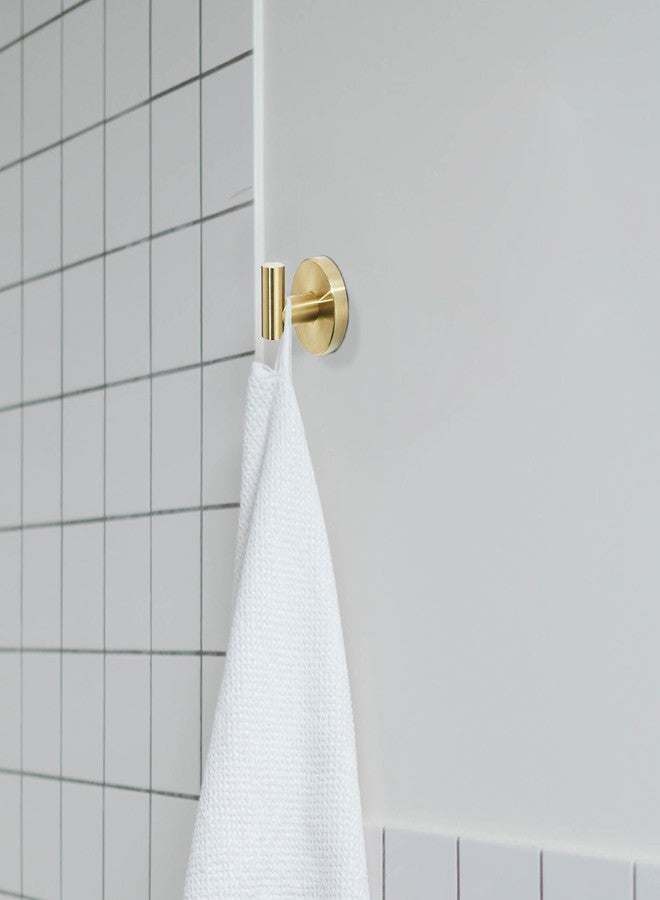 FAIRGIA 4 Pieces Brushed Gold Bathroom Hardware, Accessories Set Includes 15 to 24 Inch Adjustable Towel Bar Double Post Toilet Paper Holder Towel Ring Robe Hook Wall Mount Hand Towel Holder - Image 5