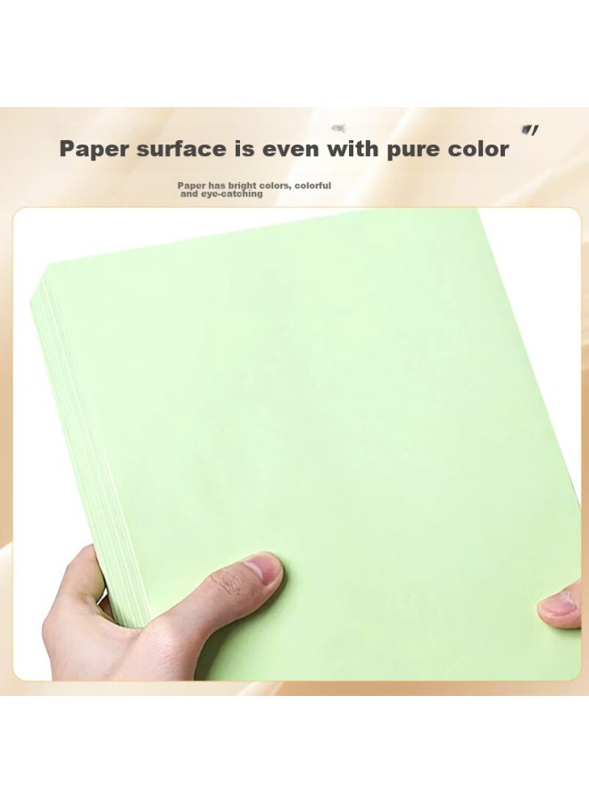 Tango A4 80g Light Green Copy Paper, Colored Printing Paper, Soft Cardstock For Children's Kindergarten, Student Handmade Diy Origami Paper, Non-cardboard Paper, 100 Sheets/pack - Image 3