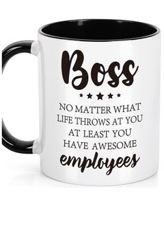 RYN Funny Boss Gifts for Men Women, Worlds Best Boss Mug, Boss Lady Gifts, Unique Boss Presents for Birthday Christmas Boss Day, Gift for Best Boss from Employee, 11 Oz Ceramic Coffee Mug  - Image 2