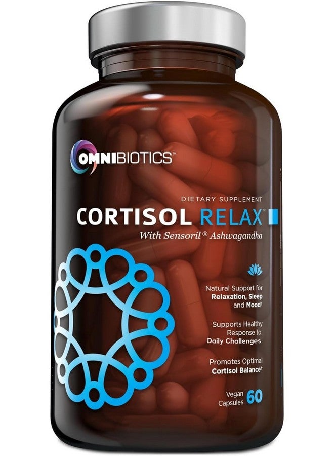 أومنيبيوتيكس مكمل أومني بيوتيكس كورتيزول للنساء والرجال - مُنظِّم الكورتيزول المرتفع مع أشواغاندا، إل-ثيانين، مستخلص ماغنوليا، فوسفاتيديل سيرين لدعم الاسترخاء والهدوء وإزالة السموم - 60 كبسولة نباتية - Image 1