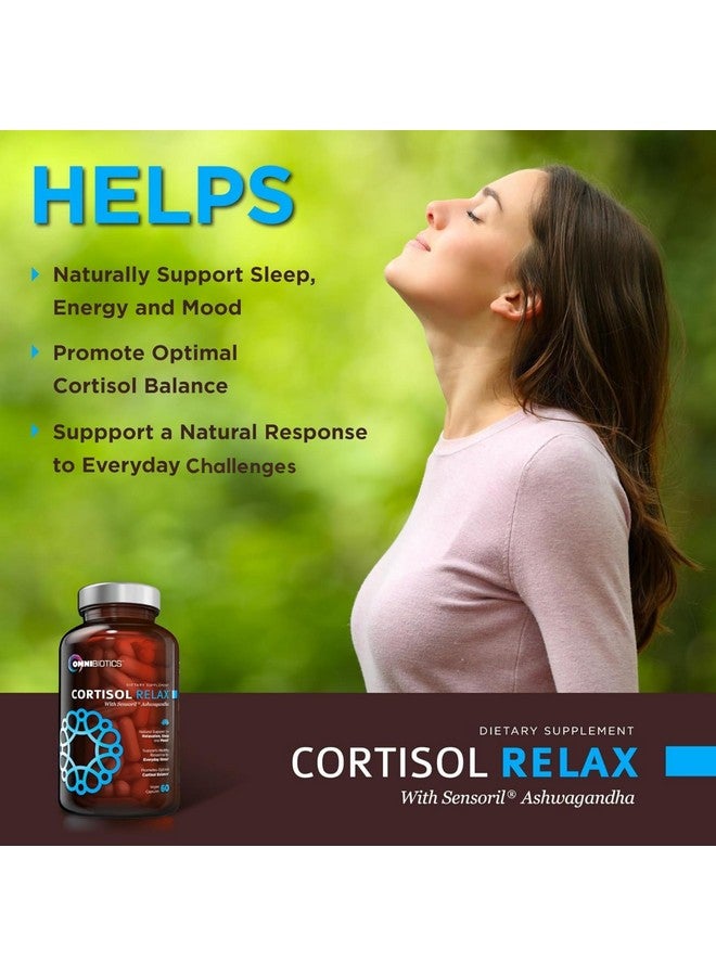 أومنيبيوتيكس مكمل أومني بيوتيكس كورتيزول للنساء والرجال - مُنظِّم الكورتيزول المرتفع مع أشواغاندا، إل-ثيانين، مستخلص ماغنوليا، فوسفاتيديل سيرين لدعم الاسترخاء والهدوء وإزالة السموم - 60 كبسولة نباتية - Image 3
