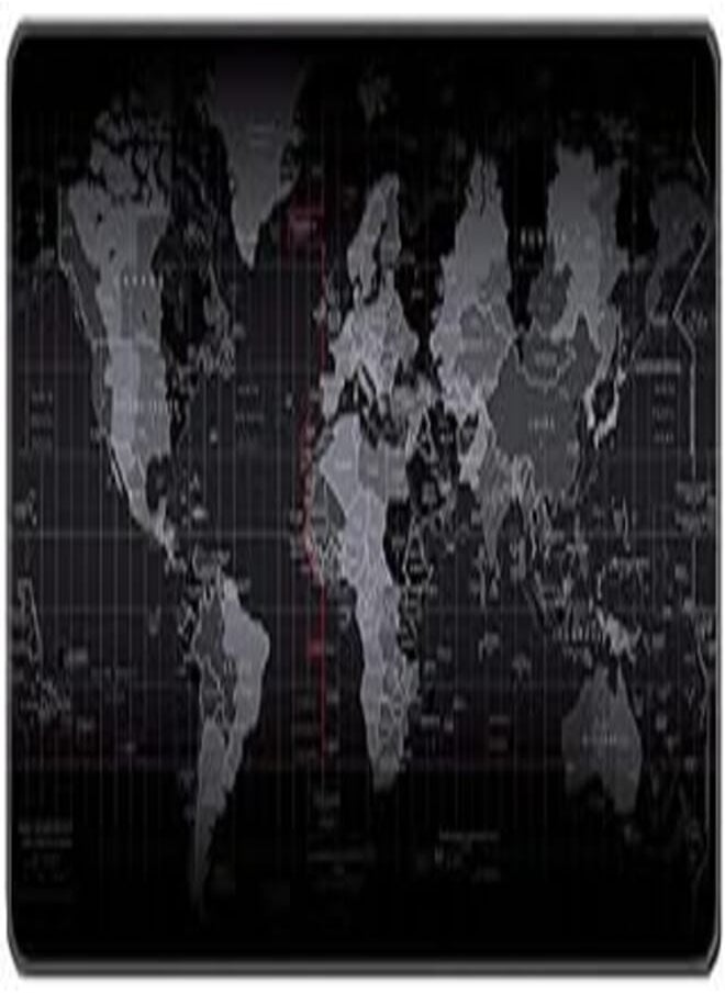 Generic - Gaming Mouse Pad Large Extended Mouse Mat with Stitched Edge Desk Mat Keyboard Pad for Laptop Computer Desktop PC Gamer Office and Home Non-Slip Rubber Mousepad Map (70-30CM) - Image 1
