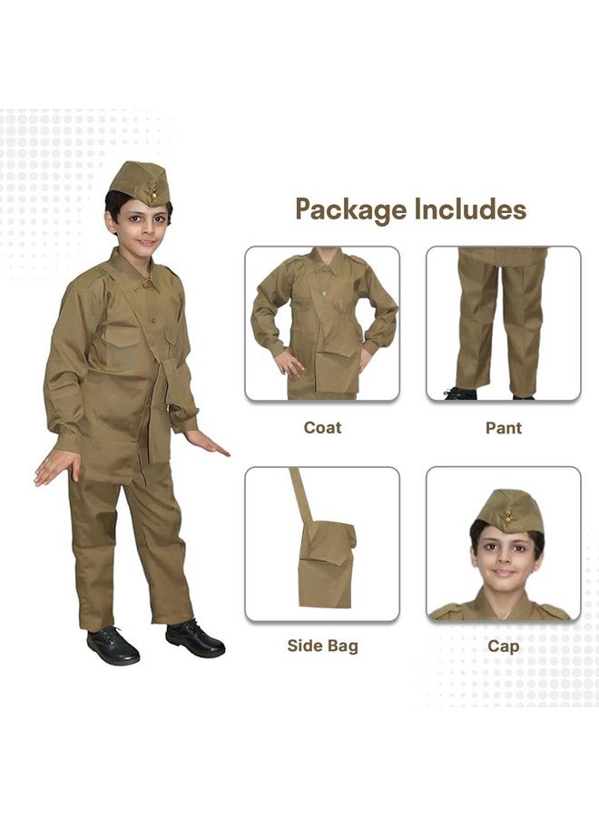 Kaku Fancy Dresses Kaku Fancy Dresses Polyester Our Community Helper Postman Costume For Kids, Postman Shirt, Pant And Bag For Boys & Girls -5-6 Years,Green  - Image 4