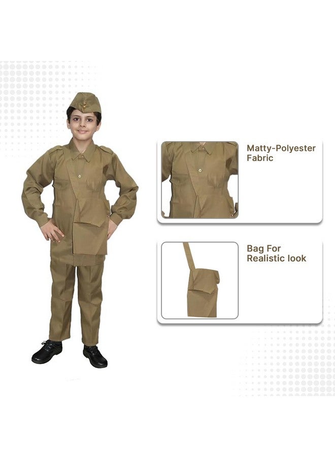 Kaku Fancy Dresses Kaku Fancy Dresses Polyester Our Community Helper Postman Costume For Kids, Postman Shirt, Pant And Bag For Boys & Girls -5-6 Years,Green  - Image 3