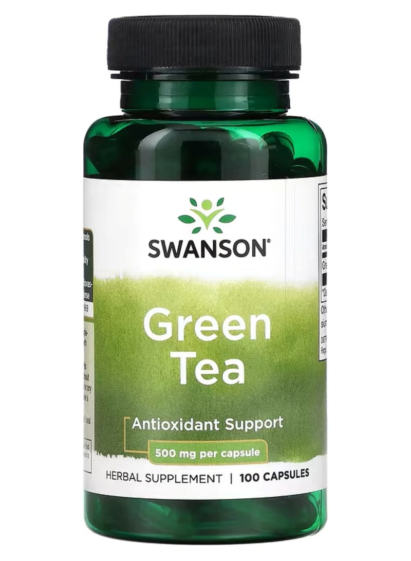 سوانسون‏, شاي أخضر ، 500 ملجم ، 100 كبسولة