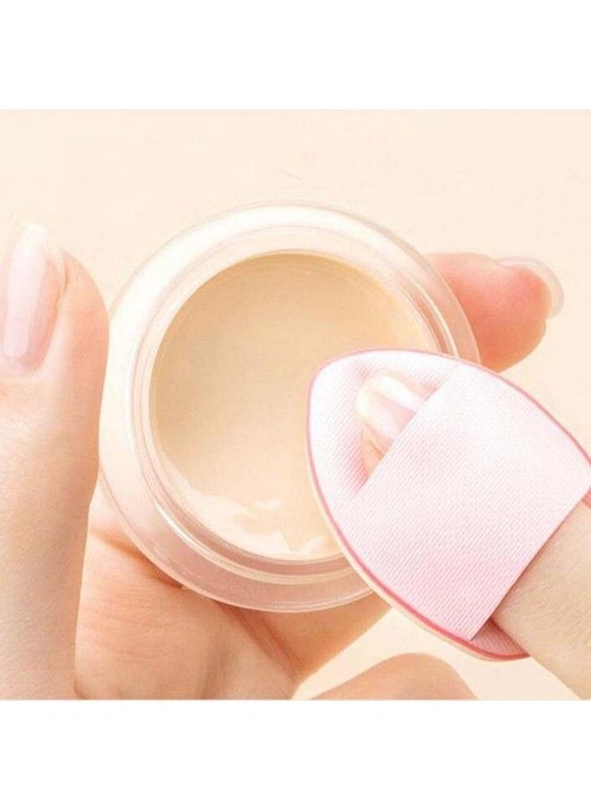 Xinbowen - Mini Finger Powder Puff 4 Pcs Finger Makeup Finger Beauty Blender Sponges Mini Soft Cosmetic Finger Puff Perfect For Foundation Bb Cushion Cream Concealer - Image 1