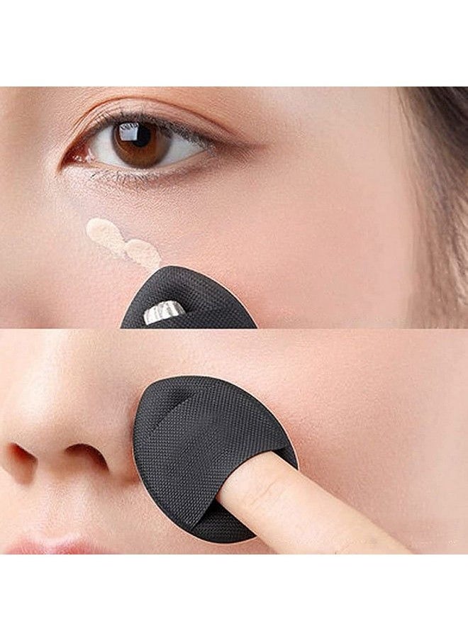 Xinbowen - Mini Finger Powder Puff 4 Pcs Finger Makeup Finger Beauty Blender Sponges Mini Soft Cosmetic Finger Puff Perfect For Foundation Bb Cushion Cream Concealer - Image 1