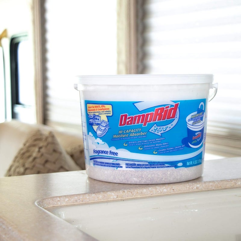 DampRid Hi-Capacity Moisture Absorber Bucket, 4 lb - Fragrance Free, Lasts Up to 6 Months - Image 5