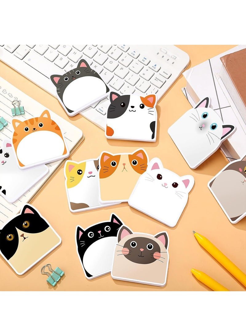 Generic 12 Pack 360 Sheets Lovely Cat Sticky Note,Lovely Animal Cartoon Sticky Bookmarks Page Flags Index Tabs Easy to Post for Cat Lovers Office School Creative Gifts，Office, Notebook  - Image 4