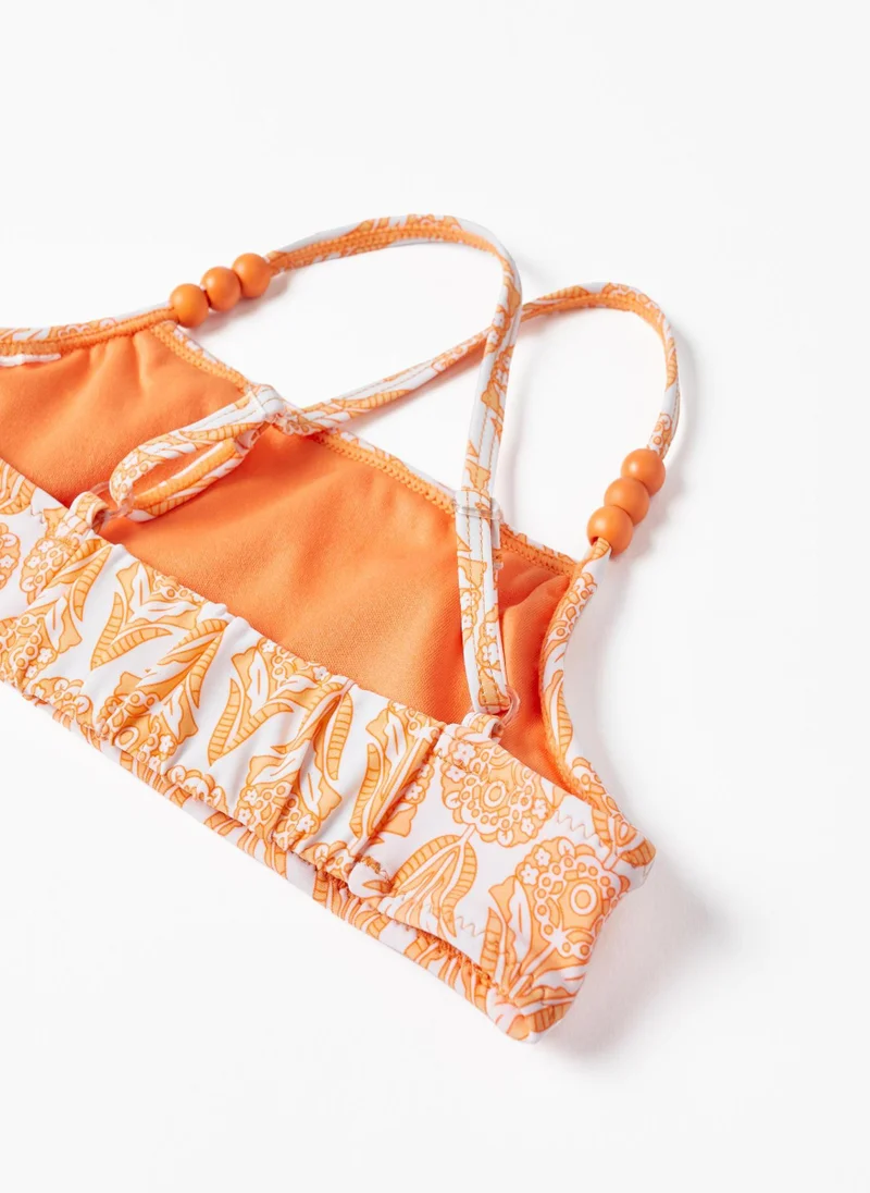 Zippy Floral Bikini with Beads and Frills UV 80 Protection for Girls 'You&Me'
