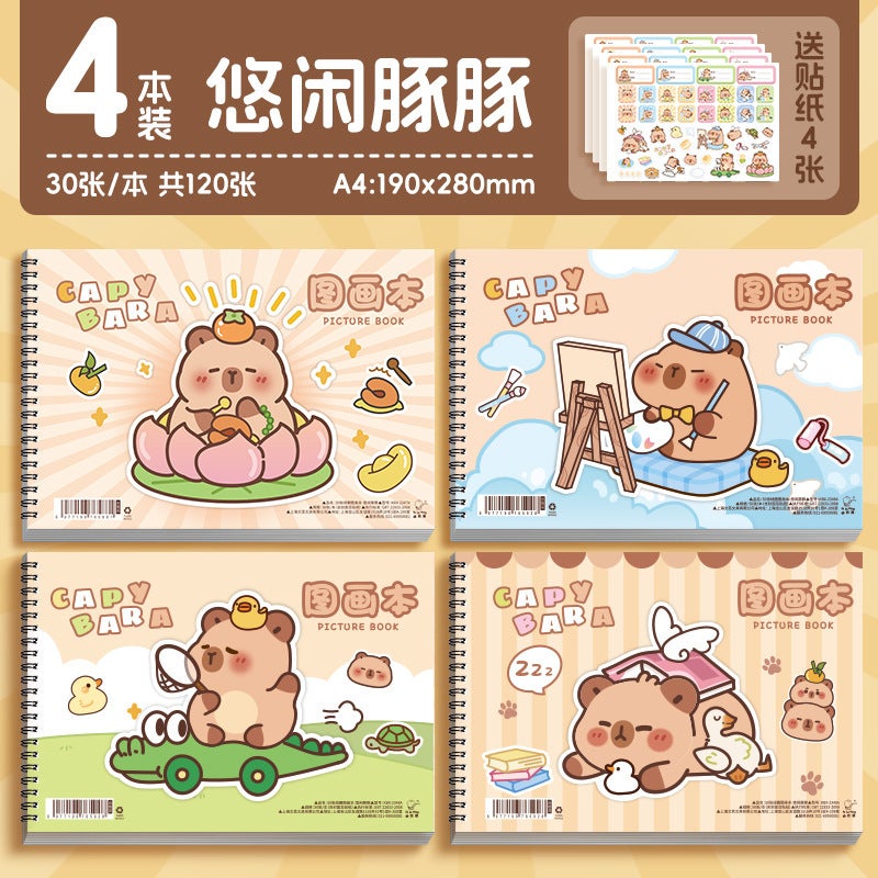 Children'S Blank Picture Book Thickened Coil Kindergarten Drawing Paper Painting Art Book Student Sketch Book Drawing Book - Image 1