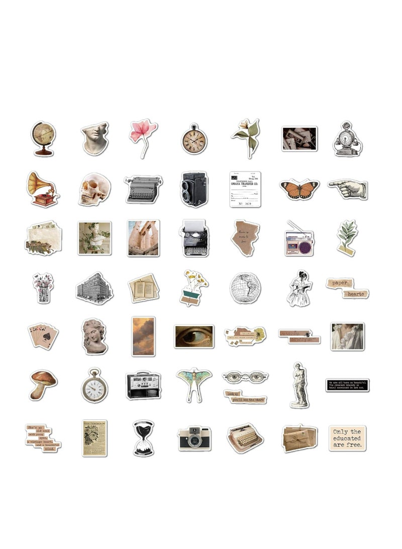 إسكدنيا حزمة مדبقات تصميم فاتحة 50 قطعة لللابتوب والزجاجات المياه والدياري والملفات الشخصية الورقية - Image 3