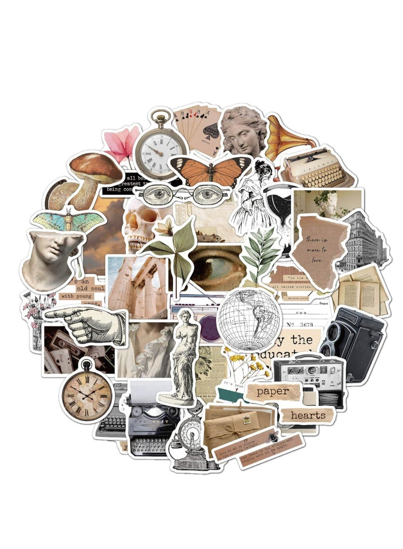 إسكدنيا حزمة مדبقات تصميم فاتحة 50 قطعة لللابتوب والزجاجات المياه والدياري والملفات الشخصية الورقية - Image 1