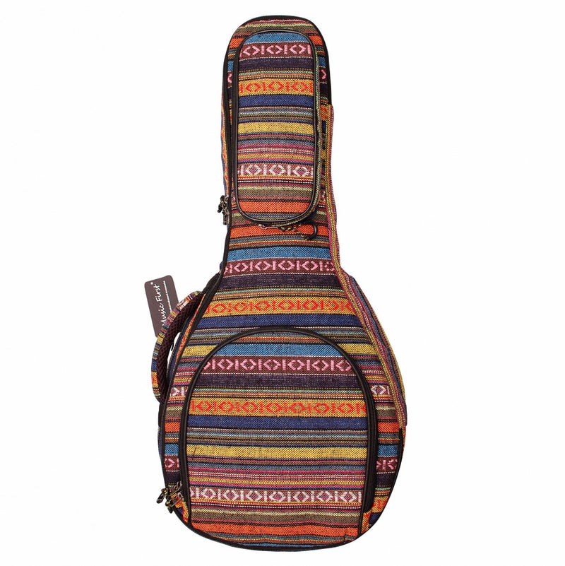 MUSIC FIRST Original Design 15mm Thick Padded Country Style A & F Style (Standard) Mandolin Gig Bag (Soft Case) Soft Mandolin Case. Fits Most A Mando. - Image 1