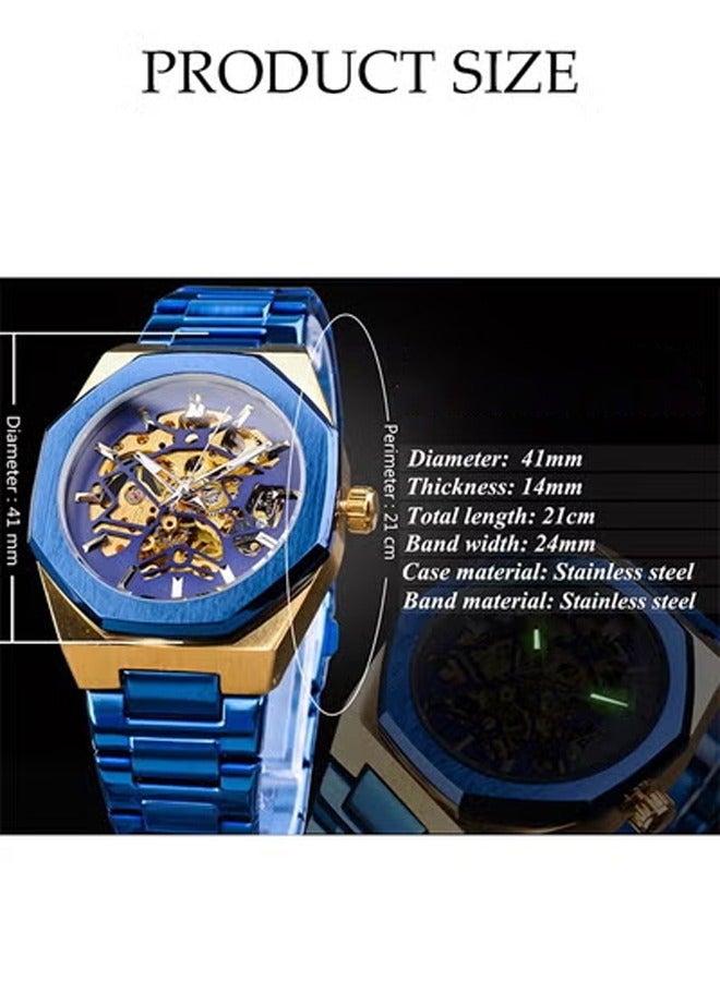 DUNISO Automatic Watch for Men， Luxury Automatic Machenical Watch,Stainless Steel Mechanical Watch,Daily Life Waterproof Design,Suitable for Daily Business Meetings and Gatherings - Image 2