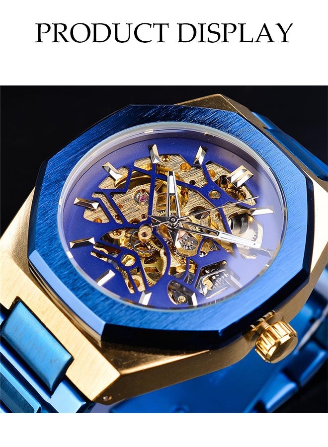 DUNISO Automatic Watch for Men， Luxury Automatic Machenical Watch,Stainless Steel Mechanical Watch,Daily Life Waterproof Design,Suitable for Daily Business Meetings and Gatherings - Image 5