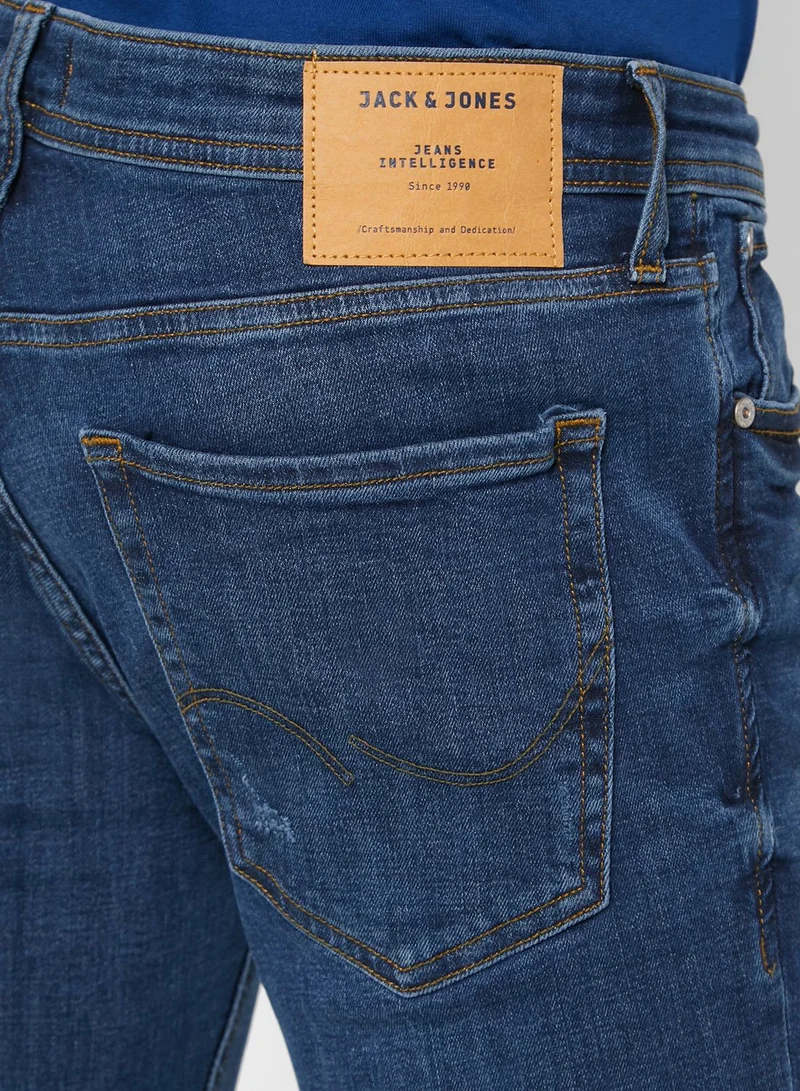 JACK & JONES Tom Distressed Skinny Fit Jeans