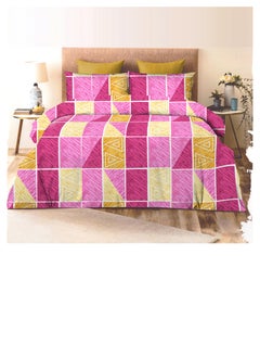 EXPRESS BEDSHEETS Premium Quality Super Soft Light Weight Washable King Size Bedding Set Pink Multicolored Cotton Pillow Sets Express Bedsheet  - Image 2