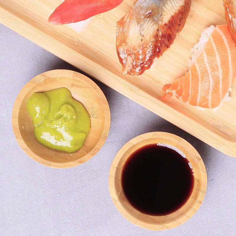 ZTHapwa Dipping Bowls Set, Small Bamboo Pinch Bowls for Soy Sauce/Condiment/Snacks, Mini Serving Bowls for Charcuterie Board for BBQ/Entertaining, 1.4 oz Bamboo Wooden Ramekins - Image 5