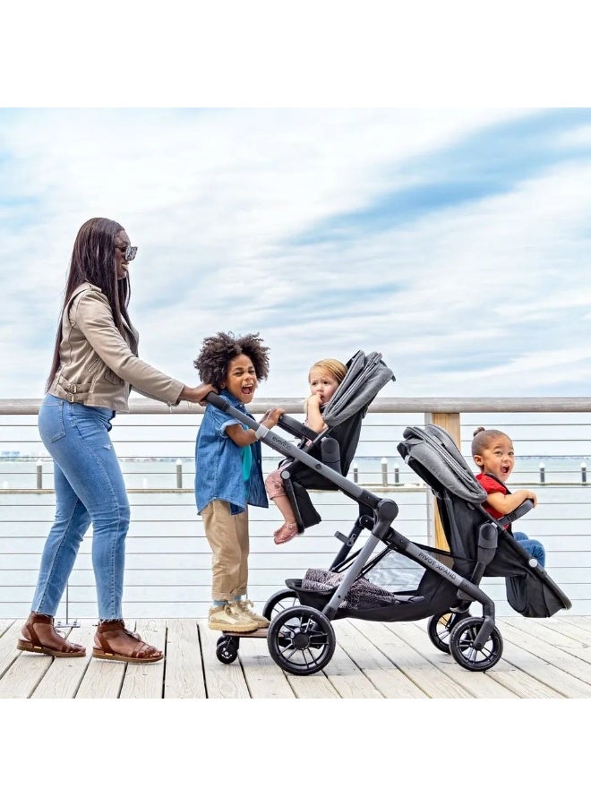 Evenflo - Pivot Xpand NXT Modular Double Stroller - Coal Black - Image 2