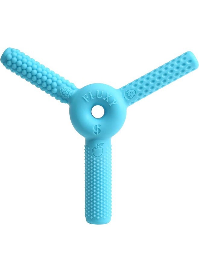 Special Supplies FLUXY Oral Motor Tool Therapy Sensory Motor Aid with 3 Unique Textures Blue - Image 1