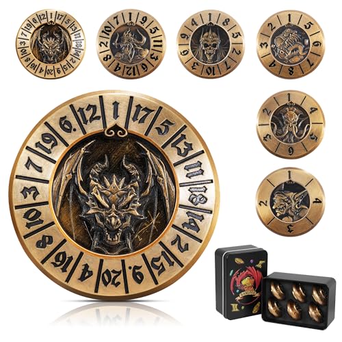 Banloga DD Dice Set7PCS Metal Dice for Dungeons and DragonsMini Dice Set with Pocket Watch CaseRole Playing Board Games Accessories Dragon GoldF - Image 1