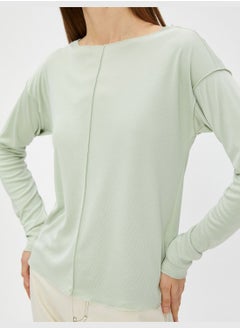 KOTON Modal Blended Stitch Detail T-Shirt  - Image 5