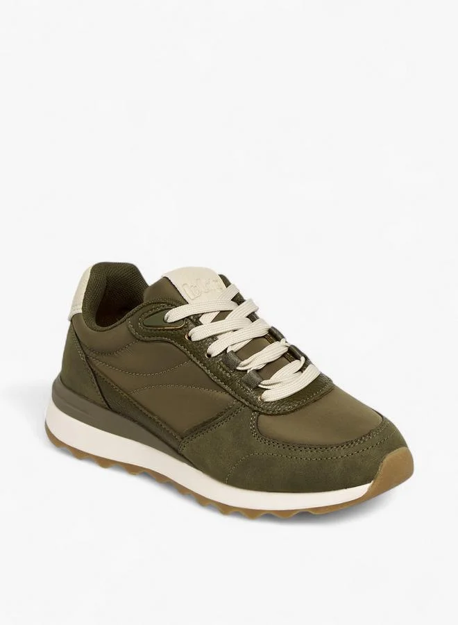 لي كوبر Women's Panelled Lace-Up Sneakers