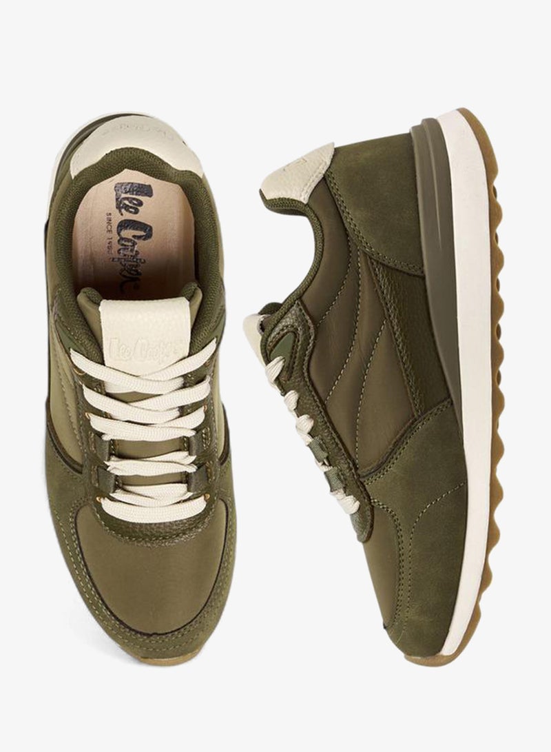 Lee Cooper Women's Panelled Lace-Up Sneakers - Image 3