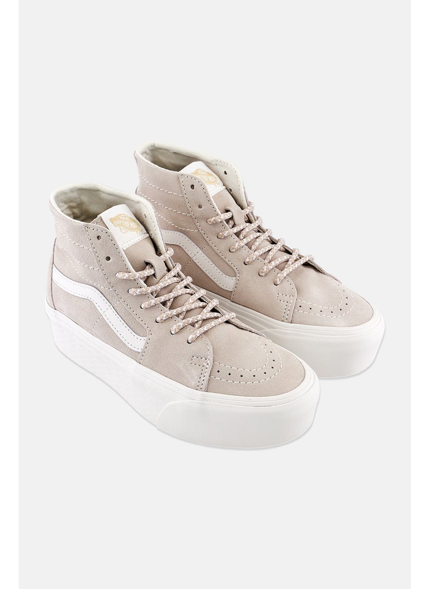 VANS - Women Sk8 Hi Tapered Lace Up High Cut Shoes, Grey - Image 1