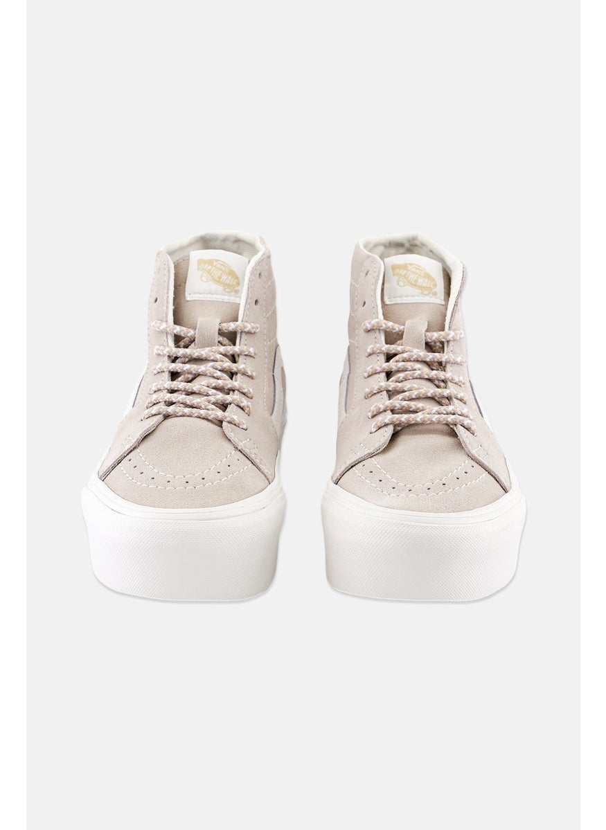 VANS - Women Sk8 Hi Tapered Lace Up High Cut Shoes, Grey - Image 1