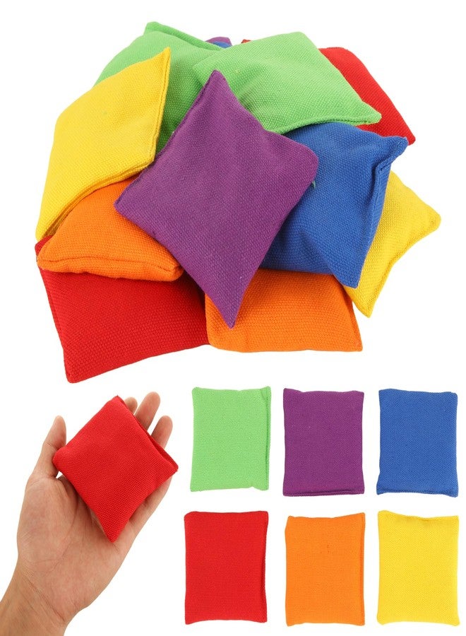 CYEAH 36 Pcs Cornhole Bean Bags for Tossing, 3 x 3 inch Bean Bags for Cornhole Game, 6 Color Durable Nylon Corn Hole Bean Bags, Canvas Toss Bags for Family Party Throwing Game - Image 1
