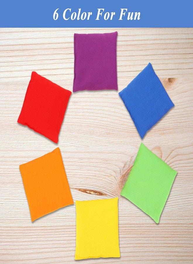 CYEAH 36 Pcs Cornhole Bean Bags for Tossing, 3 x 3 inch Bean Bags for Cornhole Game, 6 Color Durable Nylon Corn Hole Bean Bags, Canvas Toss Bags for Family Party Throwing Game - Image 5