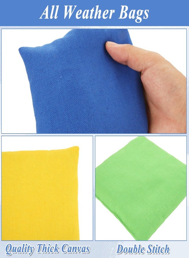 CYEAH 36 Pcs Cornhole Bean Bags for Tossing, 3 x 3 inch Bean Bags for Cornhole Game, 6 Color Durable Nylon Corn Hole Bean Bags, Canvas Toss Bags for Family Party Throwing Game - Image 3