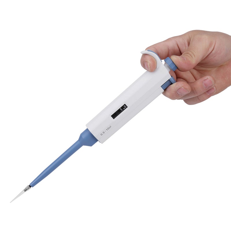 1pc Single Channel Manual Adjustable Pipette Pipettor Pipet Laboratory Tool 0.5~10ul - Image 1