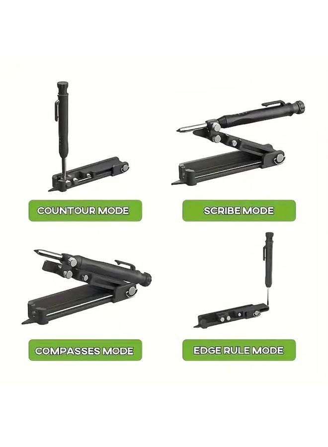 1 Set Multi Functional Metal Marking Tool For Aluminum Profiles Woodworking Measuring Instrument - Image 5