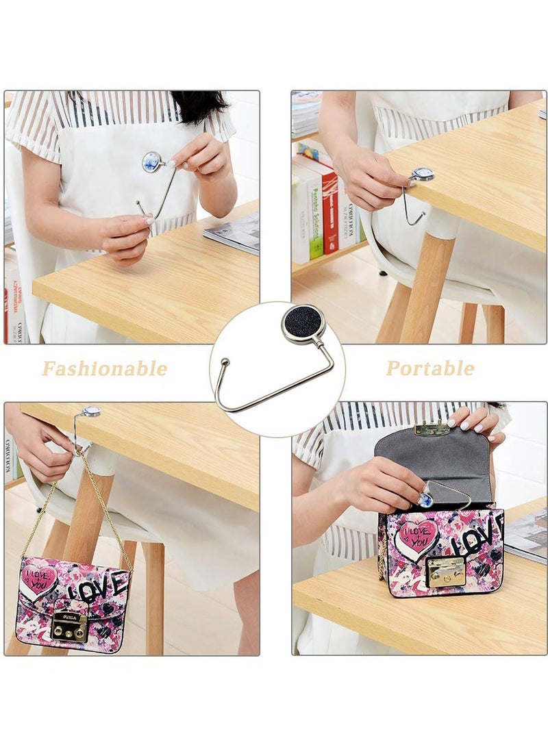 KASTWAVE 2 Pcs Handbag Purse Hanger Hook Alloy Durable Bag Hooks Backpack Hook Desktop Holders - Image 2