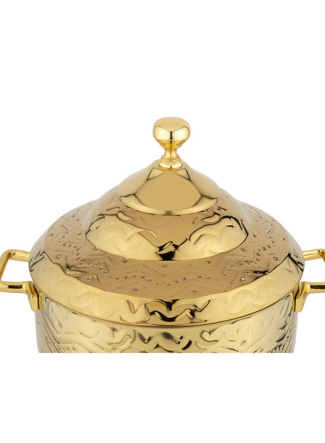 Alsaif ويجدان وعاء طهي ساخن غير قابل للصدأ سعة 6.5 لتر ذهبى - Image 2