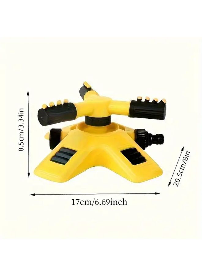 Automatic 360 Degree Rotating Sprinkler Nozzle Durable Plastic Towable Lawn Garden Irrigation System No Electricity Battery Needed Wide Coverage for Lawns Parks Farms Park Maintenance Home Gardens Yard Sprinkler Modern Sturdy Construction - Image 3