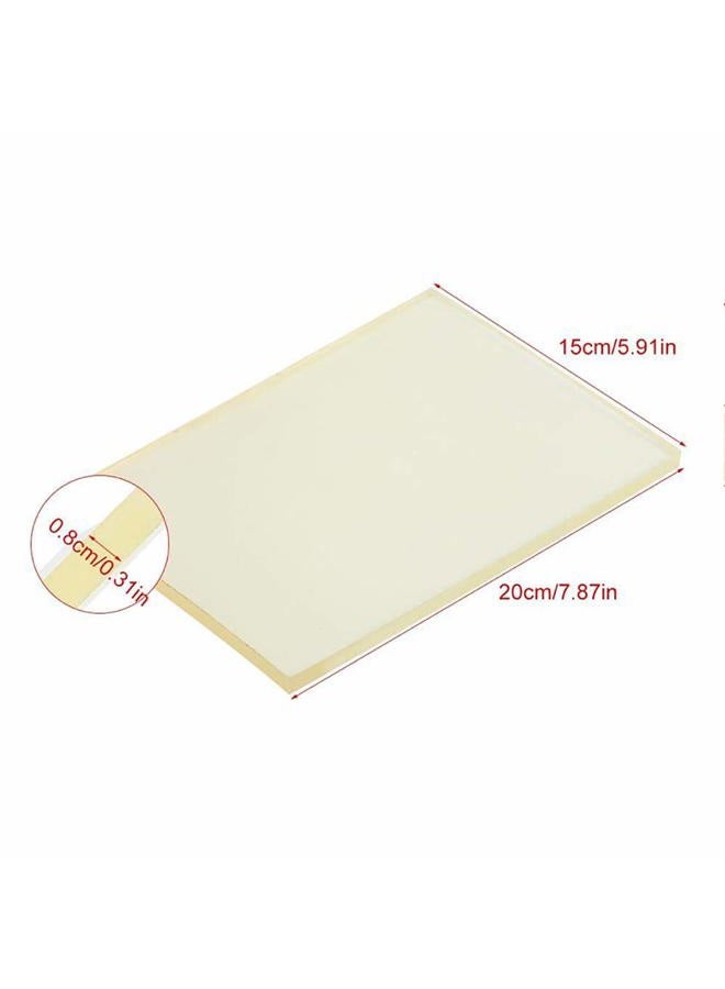Yimaa Leather Punch Mat Poly Cutting Board Pounding Pad Stamping Hole Bag Punch Tool Rubber Mute Board for Leather Working DIY Craft, 7.9x5.9in - Image 2
