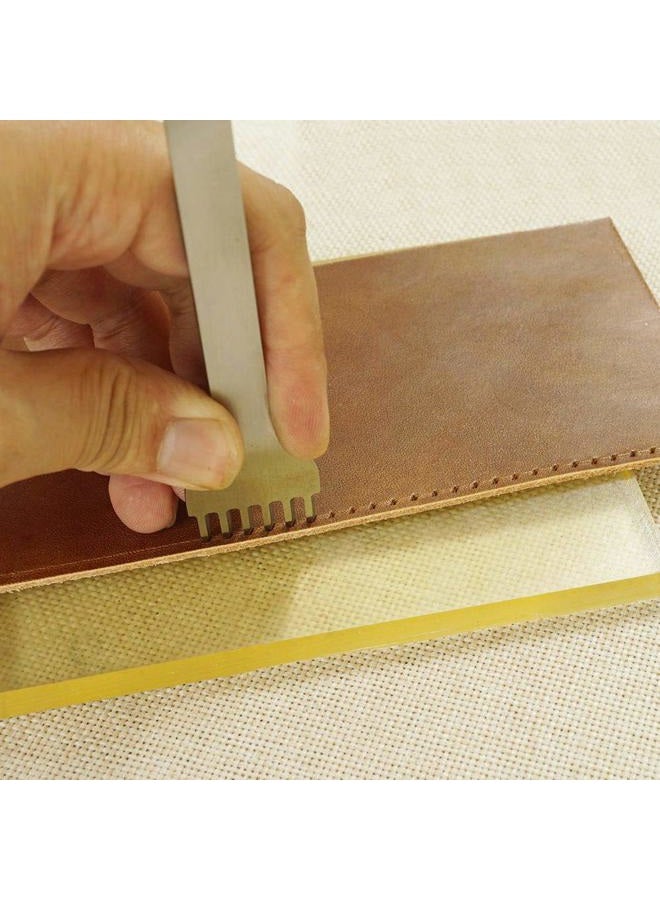Yimaa Leather Punch Mat Poly Cutting Board Pounding Pad Stamping Hole Bag Punch Tool Rubber Mute Board for Leather Working DIY Craft, 7.9x5.9in - Image 5