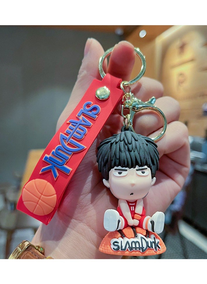KUYING Creative Slam Dunk Keychain Student Backpack Pendant 