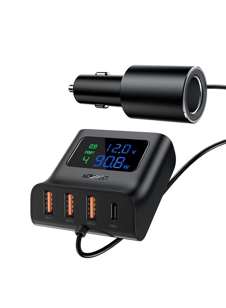 ACEFAST Fast Charge Car HUB Charger B8 (3xUSB-A+1xUSB-C) - Image 2