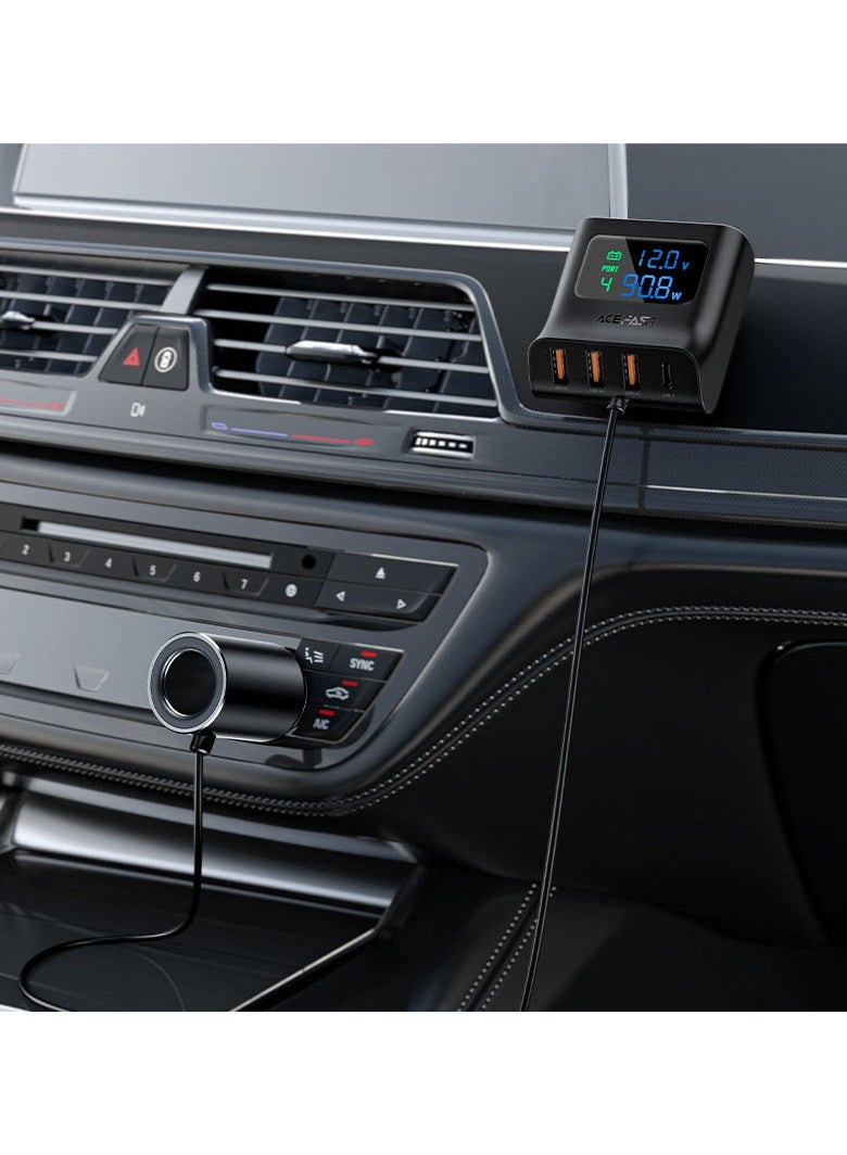 ACEFAST Fast Charge Car HUB Charger B8 (3xUSB-A+1xUSB-C) - Image 5