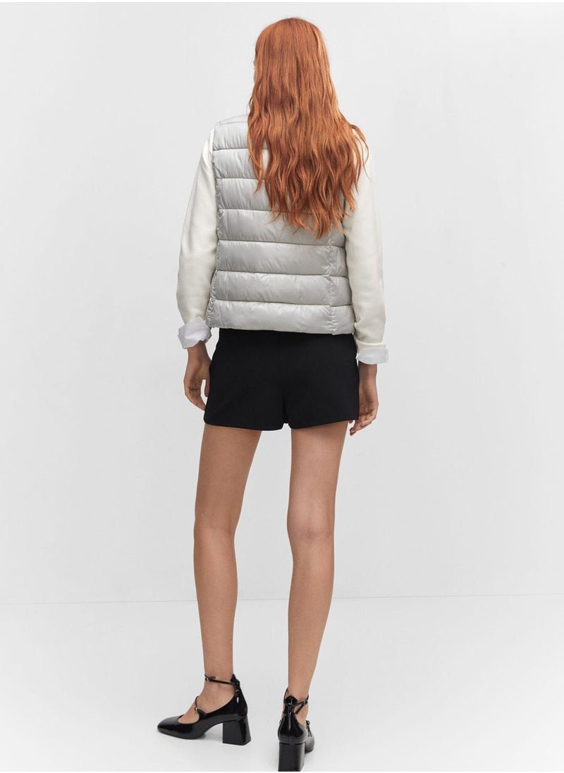 MANGO - Puffer Knitted Vest - Image 1