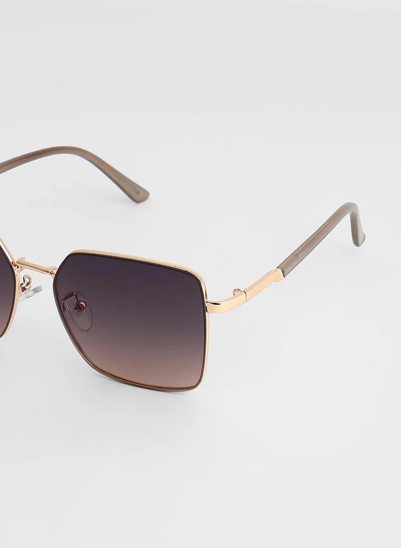 Haute Sauce Gradient Geometric Sunglasses